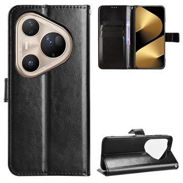 Huawei Pura 80 Pro/80 Pro+ Pung Etui med Stativ - sort