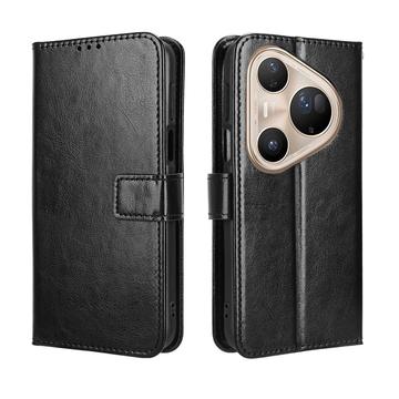 Huawei Pura 80 Pro/80 Pro+ Pung Etui med Stativ - sort