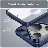 Huawei Pura 80 Pro/80 Pro+/80 Ultra Børstet TPU Cover - Karbonfiber - blå