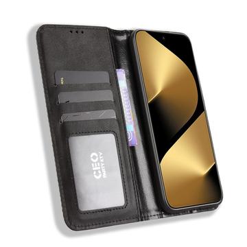 Huawei Pura 80 Pro/80 Pro+ Retro Pung Taske med Magnetisk Lukning - Sort