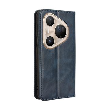 Huawei Pura 80 Pro/80 Pro+ Retro Pung Taske med Magnetisk Lukning - Blå