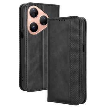 Huawei Pura 80 Retro Pung Taske med Magnetisk Lukning - Sort