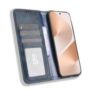 Huawei Pura 80 Retro Pung Taske med Magnetisk Lukning - Blå