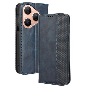 Huawei Pura 80 Retro Pung Taske med Magnetisk Lukning - Blå