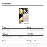 Huawei Pura 80 Ultra Dux Ducis Aimo Hybrid Cover - Sort