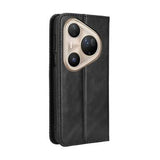 Huawei Pura 80 Ultra Retro Pung Taske med Magnetisk Lukning - Sort