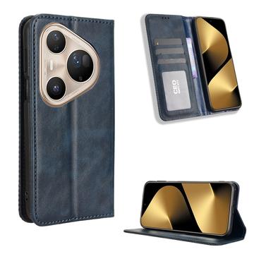 Huawei Pura 80 Ultra Retro Pung Taske med Magnetisk Lukning - Blå