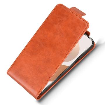 Huawei Pura 80 lodret flip-etui med stativ - Brun