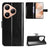 Huawei Pura 80 Pung Etui med Stativ - sort