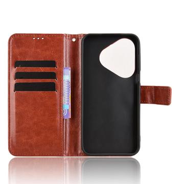 Huawei Pura 80 Pung Etui med Stativ - Brun