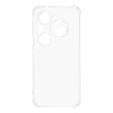 Huawei Pura 90 Pro Max Stødsikkert Silikone Cover - Gennemsigtig