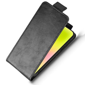 Huawei Pura 90 Pro lodret flip-etui med stativ - sort