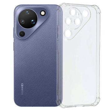 Huawei Pura 90 Stødsikkert Silikone Cover - Gennemsigtig