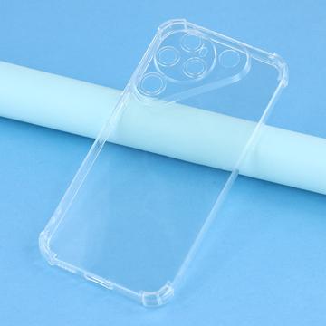 Huawei Pura 90 Stødsikkert Silikone Cover - Gennemsigtig