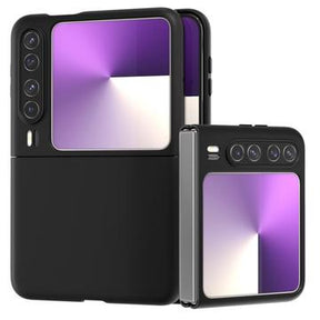 Huawei Pura X Gummibelagt Plastik Cover - Sort