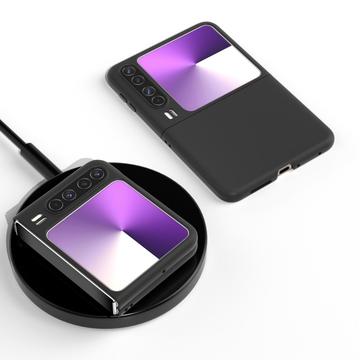 Huawei Pura X Gummibelagt Plastik Cover - Sort