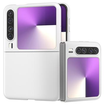 Huawei Pura X Gummibelagt Plastik Cover - Hvid