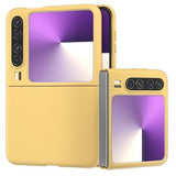 Huawei Pura X Gummibelagt Plastik Cover - Gul