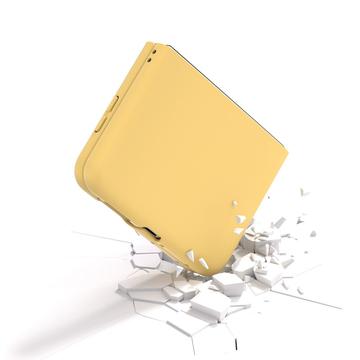 Huawei Pura X Gummibelagt Plastik Cover - Gul