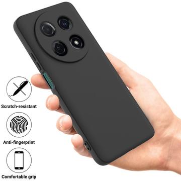 Huawei nova 13i Flydende silikone cover med håndrem - sort