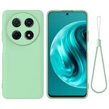 Huawei nova 13i Flydende silikone cover med håndrem - grøn