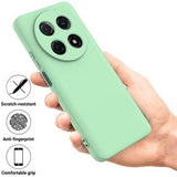 Huawei nova 13i Flydende silikone cover med håndrem - grøn