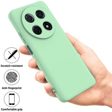 Huawei nova 13i Flydende silikone cover med håndrem - grøn
