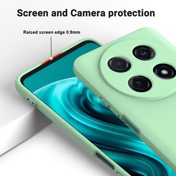 Huawei nova 13i Flydende silikone cover med håndrem - grøn