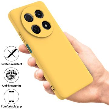 Huawei nova 13i Flydende silikone cover med håndrem - gul