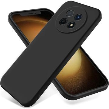 Huawei nova 14i Flydende silikone cover med håndrem - sort