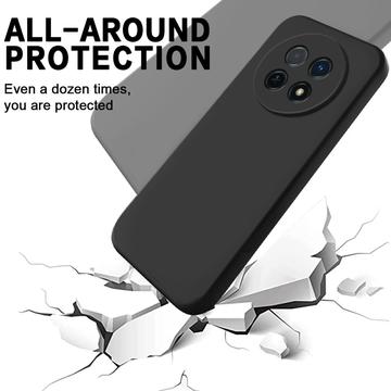 Huawei nova 14i Flydende silikone cover med håndrem - sort