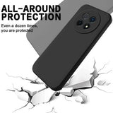 Huawei nova 14i Flydende silikone cover med håndrem - sort