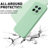 Huawei nova 14i Flydende silikone cover med håndrem - grøn