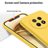 Huawei nova 14i Flydende silikone cover med håndrem - gul