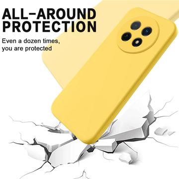 Huawei nova 14i Flydende silikone cover med håndrem - gul