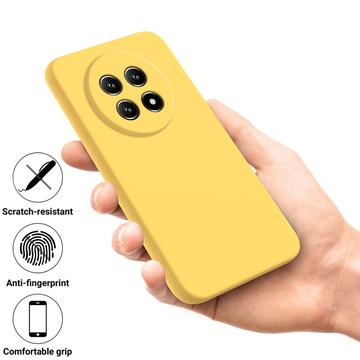 Huawei nova 15 Max Flydende silikone cover med håndrem - Gul