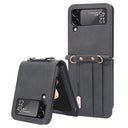 Hybrid Cover Samsung Galaxy Z Flip4 med Kortholder - Sort