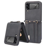 Hybrid Cover Samsung Galaxy Z Flip4 med Kortholder - Sort
