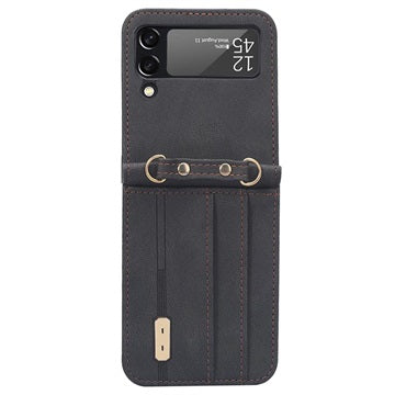 Hybrid Cover Samsung Galaxy Z Flip4 med Kortholder - Sort