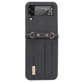 Hybrid Cover Samsung Galaxy Z Flip4 med Kortholder - Sort