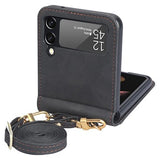 Hybrid Cover Samsung Galaxy Z Flip4 med Kortholder - Sort