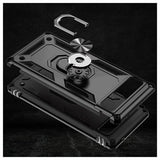 Google Pixel 6a Hybrid Cover med Metal Stativ - Sort