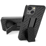 iPhone 13 Hybrid Cover med Bælteklips - Sort