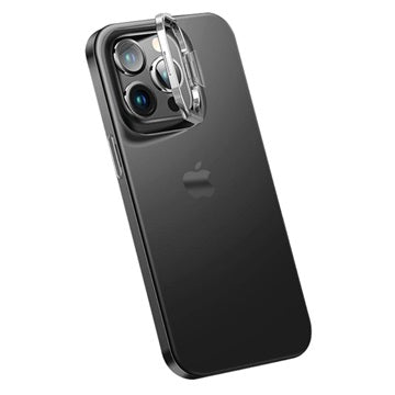 iPhone 14 Pro Hybrid Cover med Skjult Stand - Sort