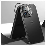 iPhone 14 Pro Hybrid Cover med Skjult Stand - Sort