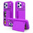 iPhone 17 Pro Max Hybrid Cover med Spejl og Kortholder - Lilla
