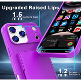 iPhone 17 Pro Max Hybrid Cover med Spejl og Kortholder - Lilla
