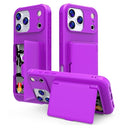 iPhone 17 Pro Hybrid Cover med Spejl og Kortholder - Lilla