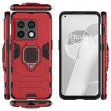 OnePlus 10 Pro Hybrid Cover med Ring Holder - Rød