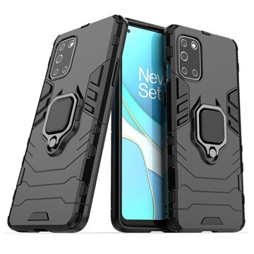 OnePlus 8T Hybrid Cover med Ring Holder - Sort